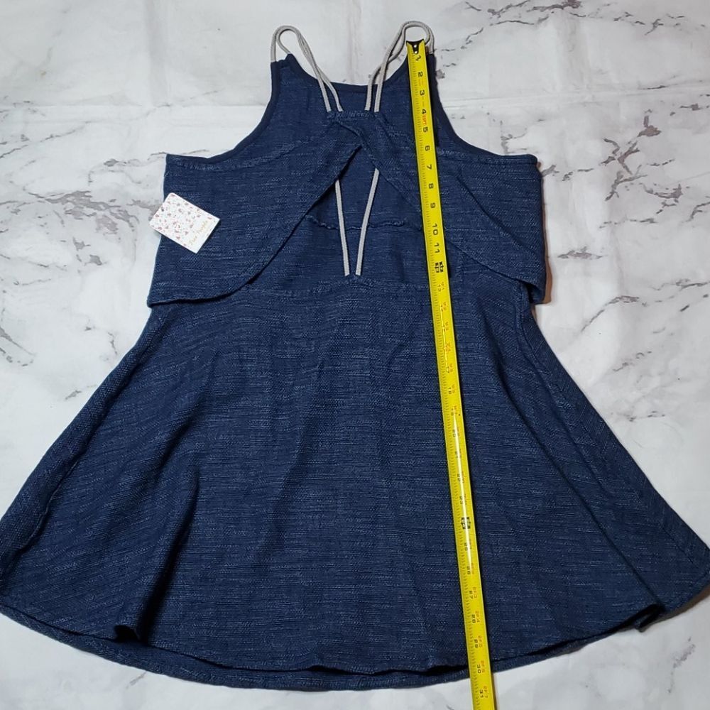 Free People Blue Cold Shoulder dress - Picture 4 of 4